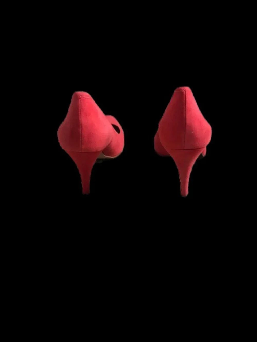✨ Corso Como Scarlet Red Suede Heels Sz 10 ✨ - Picture 10 of 12